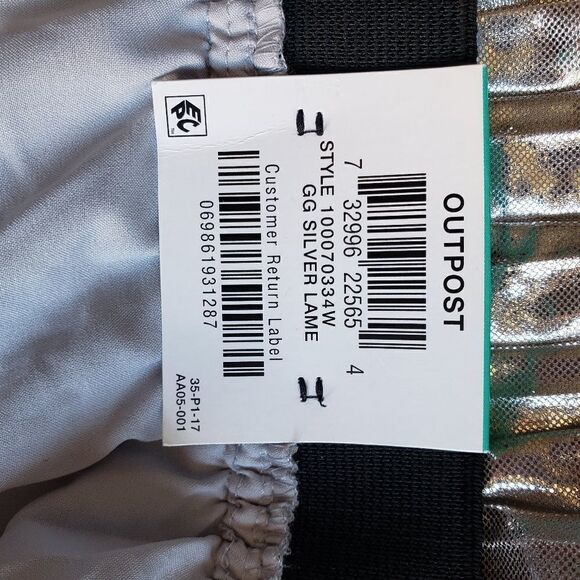 INC silver metallic skirt - Picture 13 of 16
